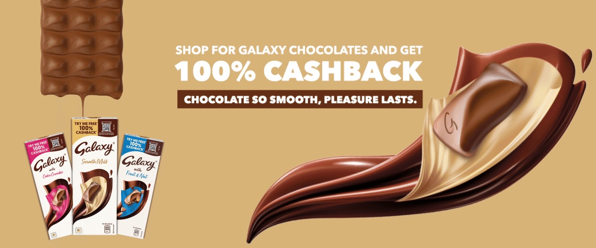 galaxychocolate.co.in Galaxy Chocolate Get 100 Cashback Offer 2024
